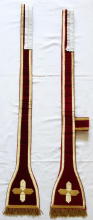 Red Roman High Mass Set of Vestments 8612